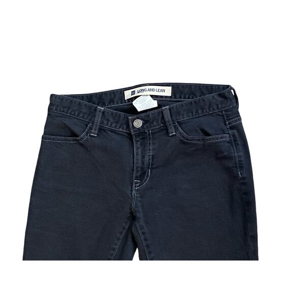 GAP Womens Size 1 Dark Gray Long and Lean Low Rise Boot Cut Jeans 28.5" Inseam - Picture 4 of 6